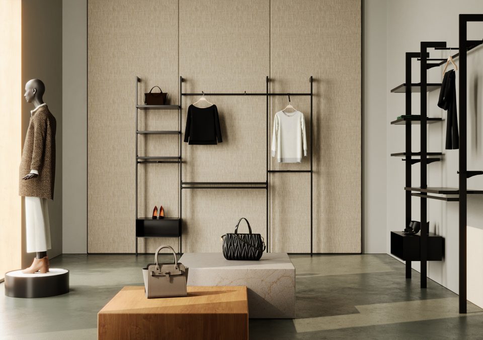 Arredo negozi in metallo